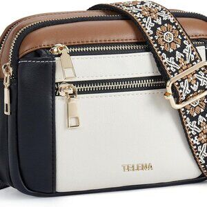 Crossbody Purse for Women Small Crossbody Bags Trendy Vegan Leather with Adjusta